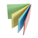 ばらけない付箋 フィットメモ パステル 7.5×7.5cm 80枚入 (100円ショップ 100円均一 100均一 100均)