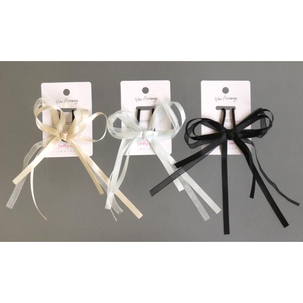 リボンポニー オーガンジーMIX ［色指定不可］ (100円ショップ 100円均一 100均一 100均)