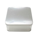 ギフト缶 正方形 Mサイズ(12.6×12.6×高さ5.8cm) (100円ショップ 100円均一 100均一 100均)