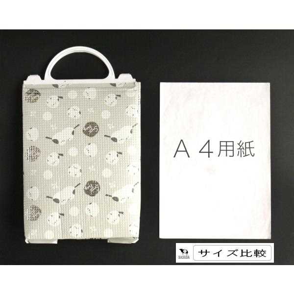保冷・保温アルミバッグ シマエナガ グレー Sサイズ(28.5×20.5×マチ13.5cm) (100円ショップ 100円均一 100均一 100均)