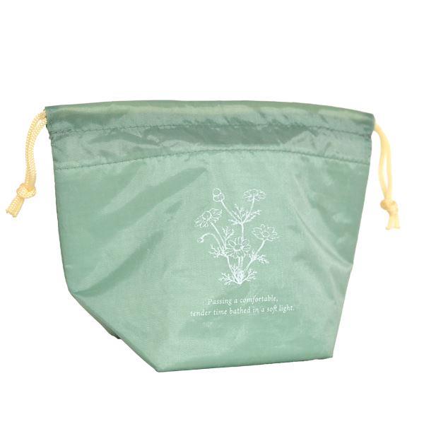 スープポットキンチャク ボタニカルランチ 17.5×23×マチ11cm ［色指定不可］ (100円ショップ 100円均一 100均一 100均)