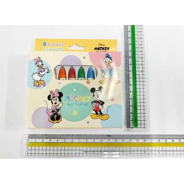 ミッキー クレヨン 8色 フレンド柄 (100円ショップ 100円均一 100均一 100均)