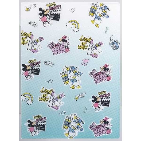 ミッキー&フレンズ クリアファイル 10ポケット 31×22.5cm ［色柄指定不可］ (100円ショップ 100円均一 100均一 100均)