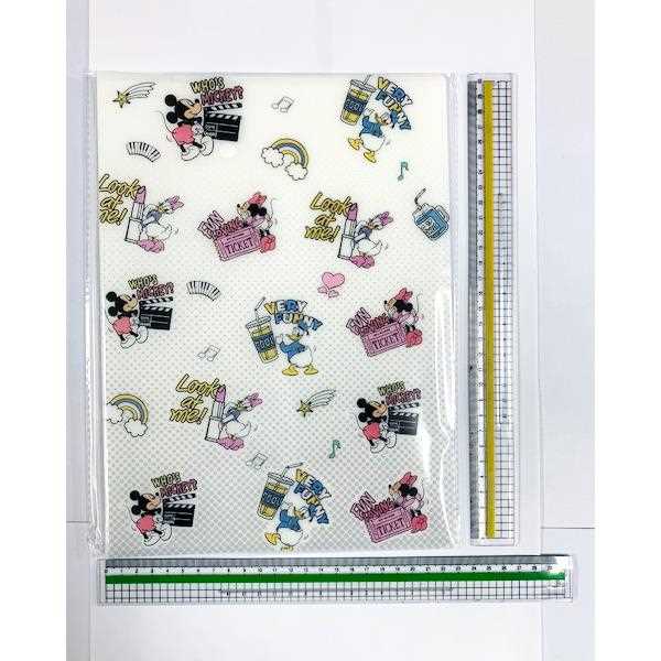 ミッキー&フレンズ クリアファイル 10ポケット 31×22.5cm ［色柄指定不可］ (100円ショップ 100円均一 100均一 100均)