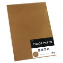 色画用紙 銅 36.3×25.7cm 2枚入 (100円ショップ 100円均一 100均一 100均)