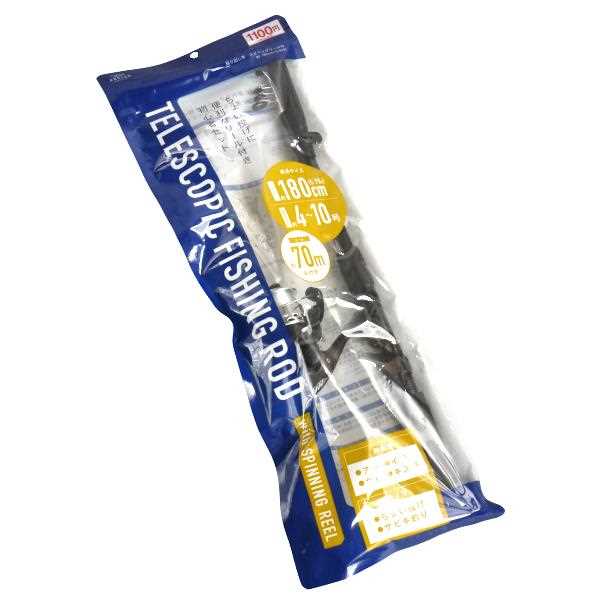 Rakuten - 振り出し竿 スピニングリール付 ANGLER 180cm/5.90ft