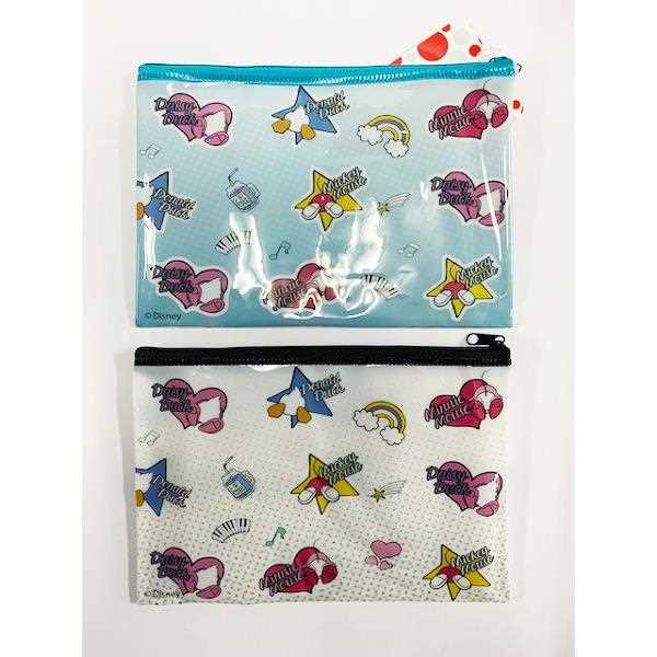 ミッキー&フレンズ 平型ポーチ 20.5×14.6cm ［色柄指定不可］ (100円ショップ 100円均一 100均一 100均)