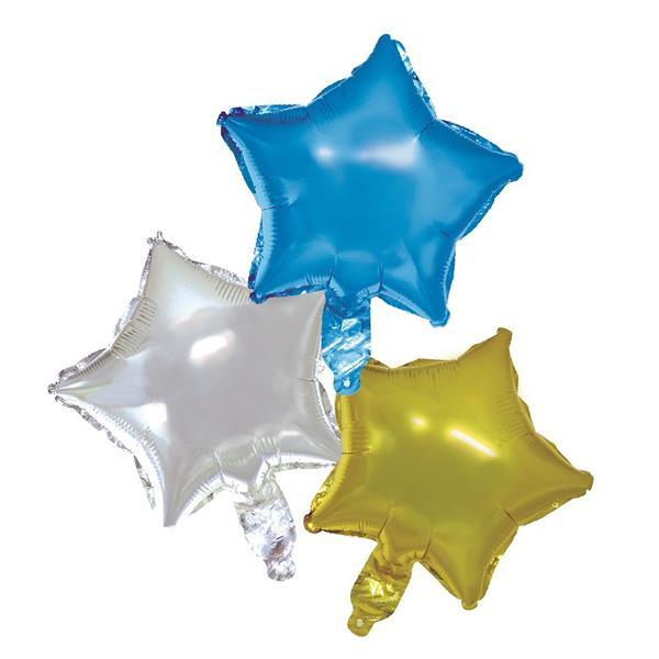 ミニアルミバルーン スター 3個入 (100円ショップ 100円均一 100均一 100均)