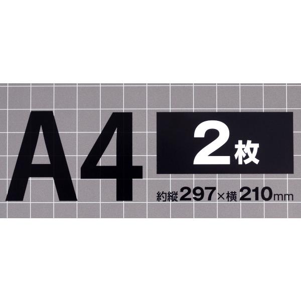 カーボン紙 片面筆記用 黒 A4サイズ 2枚入 (100円ショップ 100円均一 100均一 100均)