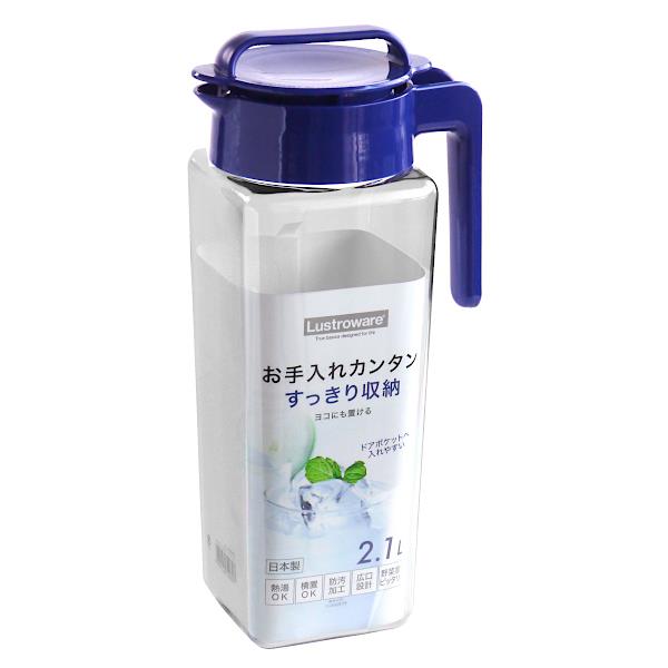 タテヨコ・スクエアピッチャー ラストロウェア ネイビー 容量2.1L