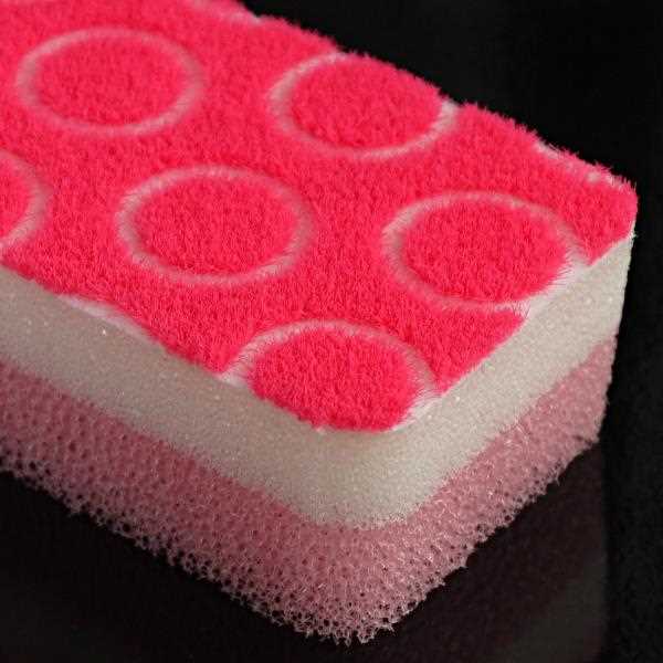 スポンジ ブラシスポンジ ミニ 抗菌・防臭加工 (100円ショップ 100円均一 100均一 100均)