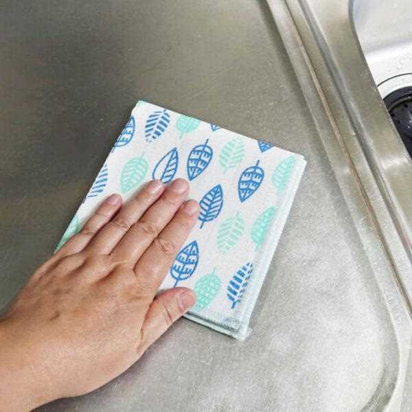 かや織りふきん モダンリーフ 30×30cm (100円ショップ 100円均一 100均一 100均)