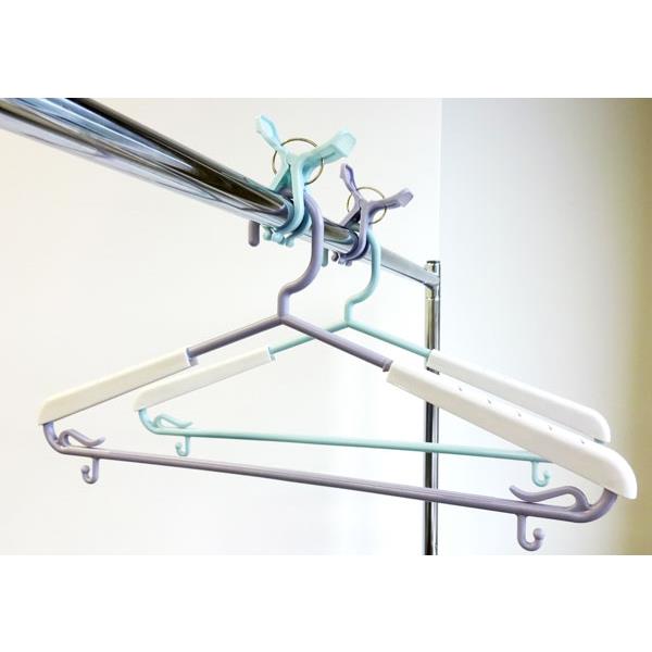 COCOSORA スライドプレーンハンガー 2本入 (100円ショップ 100円均一 100均一 100均)