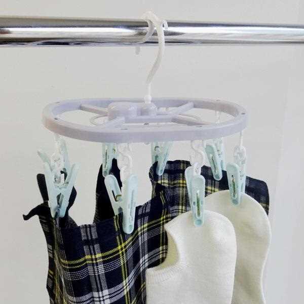 COCOSORA ミニハンガー ピンチ8個付 (100円ショップ 100円均一 100均一 100均)