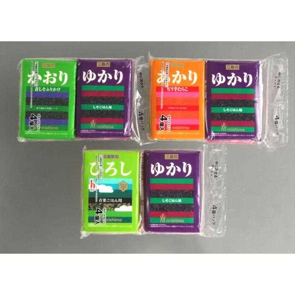 水に流せるポケットティシュ 三島のふりかけ柄 20枚(10組)×4個入 ［種類指定不可］ (100円ショップ 100円均一 100均一 100均)