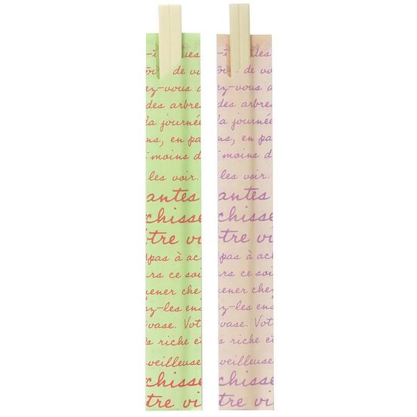 元禄箸 手描きフレンチ柄 20膳入 (100円ショップ 100円均一 100均一 100均)