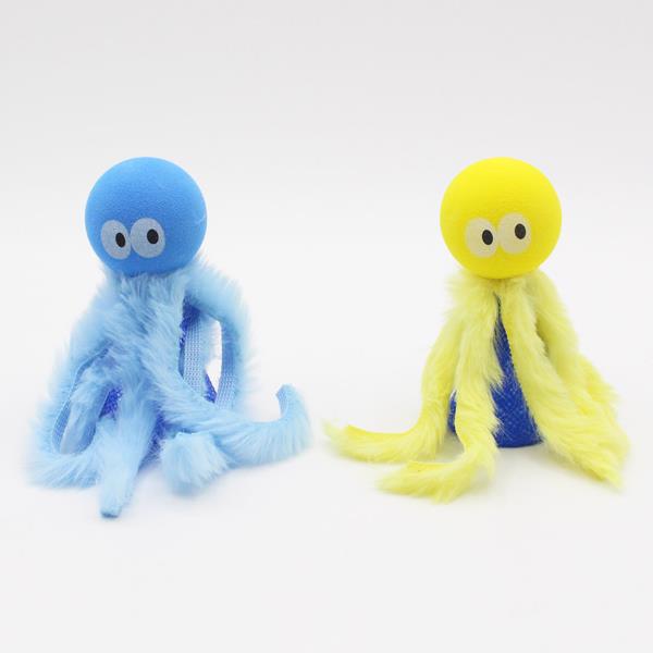 ねこのおもちゃ 目玉宇宙人 ［色指定不可］ (100円ショップ 100円均一 100均一 100均)