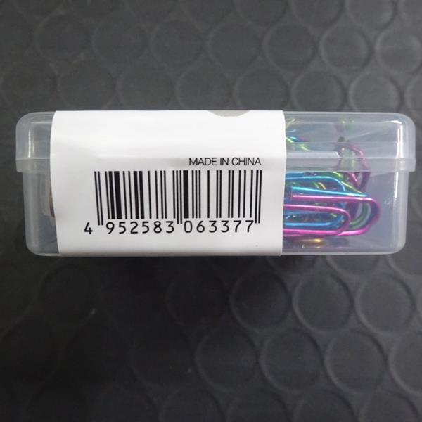 メタリックカラーゼムクリップ 28mm 約90個入 (100円ショップ 100円均一 100均一 100均)