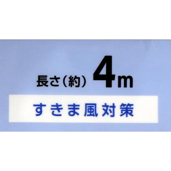 すきまテープ スリム 1.5cm×2m 2巻入 (100円ショップ 100円均一 100均一 100均)