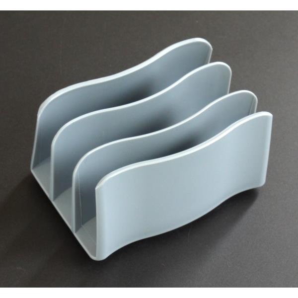 メモスタンド ヌーベ ブルーグレー 7×10×高さ5.5cm (100円ショップ 100円均一 100均一 100均)