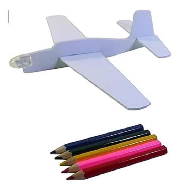 おえかきグライダー 色えんぴつ付 (100円ショップ 100円均一 100均一 100均)
