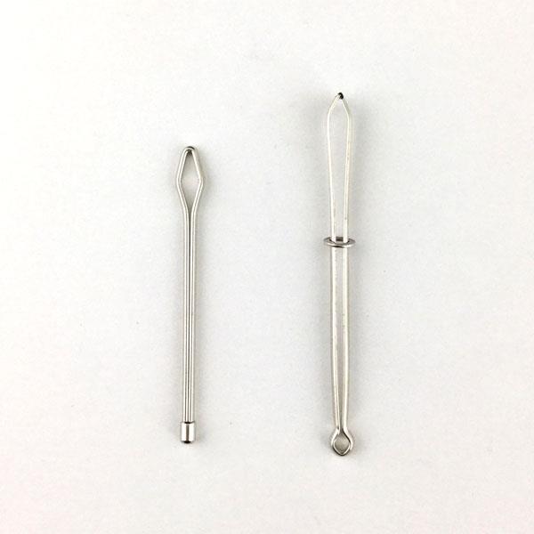 ひも通しセット 通し式・はさみ式 2本入 (100円ショップ 100円均一 100均一 100均)