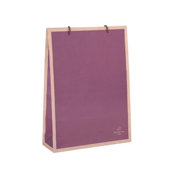 ペーパーバッグ クラフトカラー 箔押し LL(44×32×マチ11cm) ［色指定不可］ (100円ショップ 100円均一 100均一 100均)