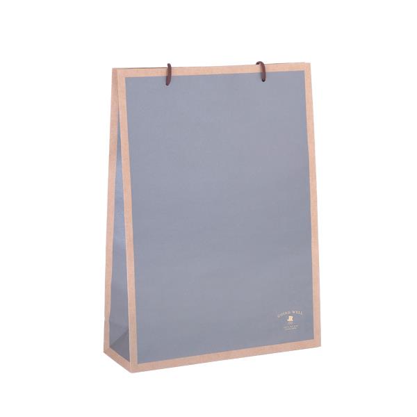 ペーパーバッグ クラフトカラー 箔押し LL(44×32×マチ11cm) ［色指定不可］ (100円ショップ 100円均一 100均一 100均)