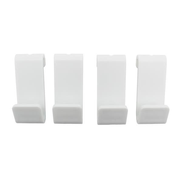 ワイヤーネット用シングルフック ショートB 2.4×2.1×高さ5cm 4個入 (100円ショップ 100円均一 100均一 100均)