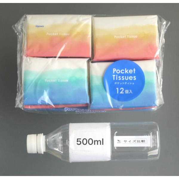 ポケットティシュ 20枚(10組)×12個入 (100円ショップ 100円均一 100均一 100均)