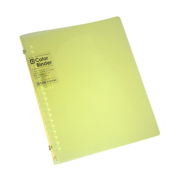 カラーバインダー A5 20リング ［色指定不可］ (100円ショップ 100円均一 100均一 100均)