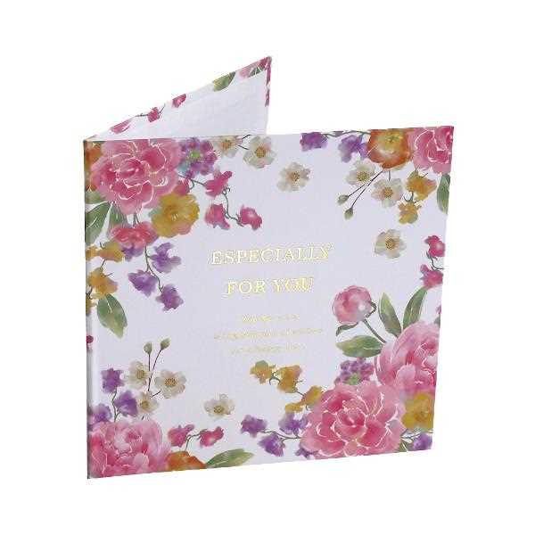 2つ折りミニ色紙 フラワー 15×30.5cm ［色柄指定不可］ (100円ショップ 100円均一 100均一 100均)