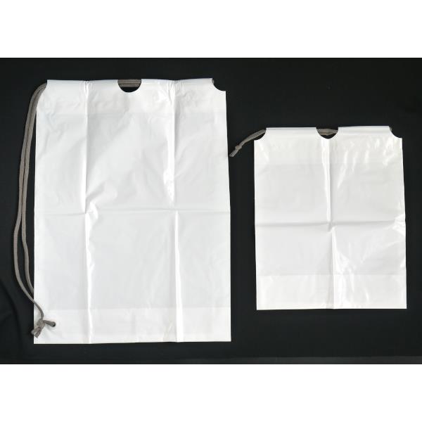 ショルダー型ポリ巾着+ミニポリ巾着 モカ 2個入 (100円ショップ 100円均一 100均一 100均)