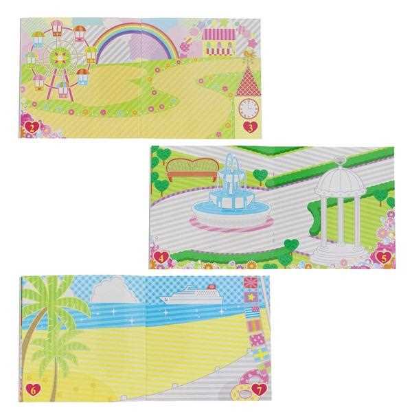 シールブック リカちゃん イラスト8ページ シール20枚入 (100円ショップ 100円均一 100均一 100均)