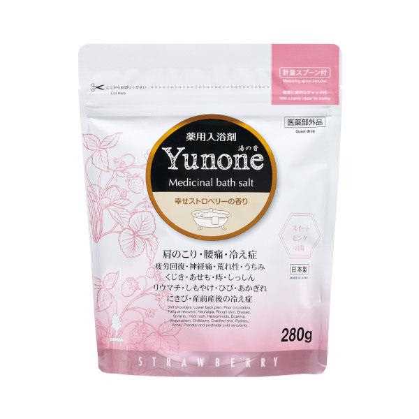 薬用入浴剤 Yunone(湯の音) 幸せストロベリーの香り 280g