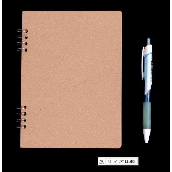 B6 Wリングスクラップブック 縦型 40枚 (100円ショップ 100円均一 100均一 100均)