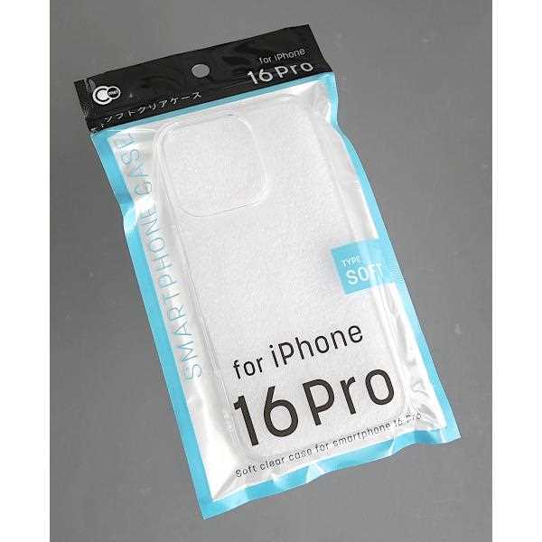 iPhone16Pro用ケース ソフトクリア (100円ショップ 100円均一 100均一 100均)