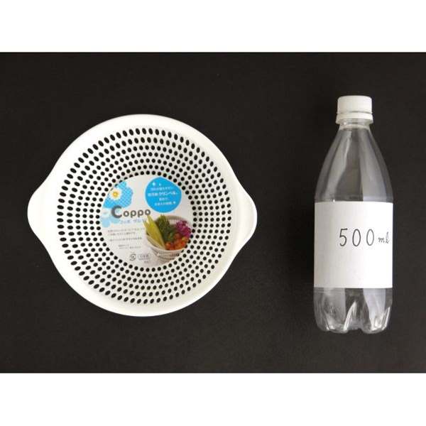 ザル 直径17cm ホワイト コッポ (100円ショップ 100円均一 100均一 100均)