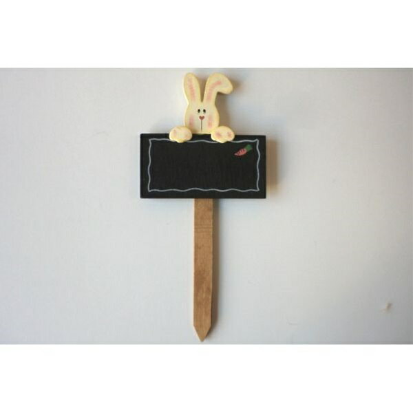 ミニガーデンピック 黒板付 ラブバニー (100円ショップ 100円均一 100均一 100均)