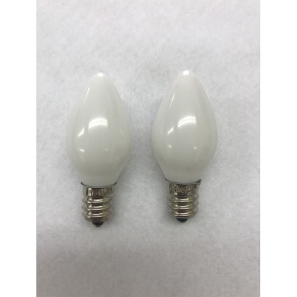 ロ−ソク電球 100V／5W（ホワイト） E12口金 2個入 (100円ショップ 100円均一 100均一 100均)