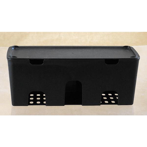 タップ収納ケース ダークグレー 23.5×9×高さ9cm