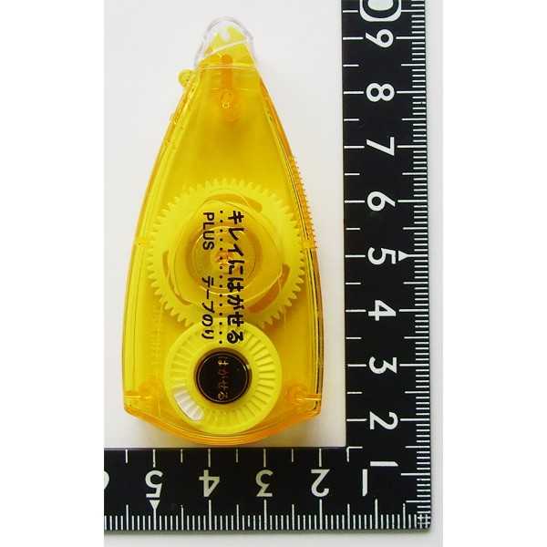PLUS テープのり はがせる糊 使いきりタイプ 6mm×長さ7m (100円ショップ 100円均一 100均一 100均)