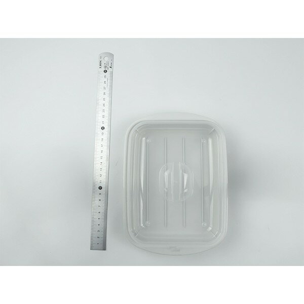 電子レンジ調理器 サラダチキン グレー 21.8×16.1×高さ6.4cm (100円ショップ 100円均一 100均一 100均)