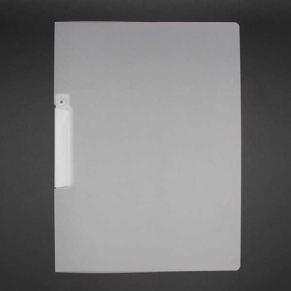 A4サイドオープンファイル クリア 23×30.8cm (100円ショップ 100円均一 100均一 100均)