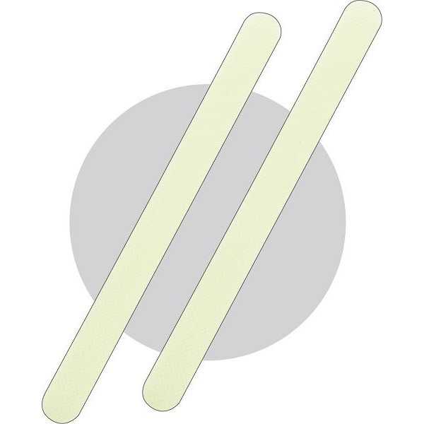 すべり止めテープ 蓄光タイプ ロング 23×2cm 2枚入 (100円ショップ 100円均一 100均一 100均)