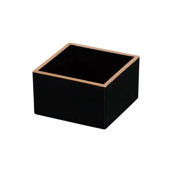 一合升 渕金 黒 (100円ショップ 100円均一 100均一 100均)