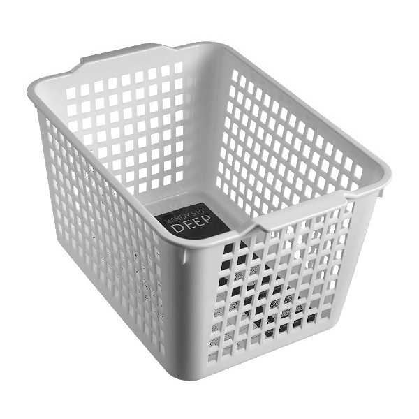 ウィンディー519 ディープ ホワイト 27.1×18.9×高さ15cm (100円ショップ 100円均一 100均一 100均)