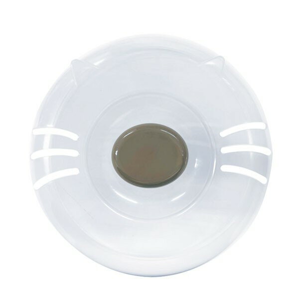 フタチン CAT クリア 直径21×高さ6.5cm (100円ショップ 100円均一 100均一 100均)