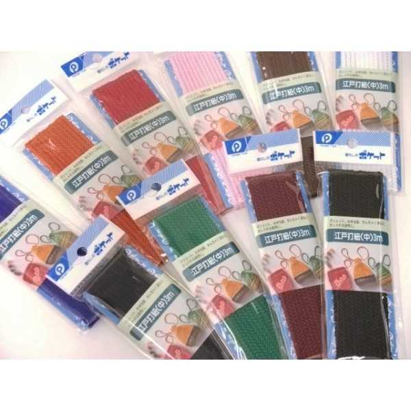 江戸打紐 中 3m ［色指定不可］ (100円ショップ 100円均一 100均一 100均)