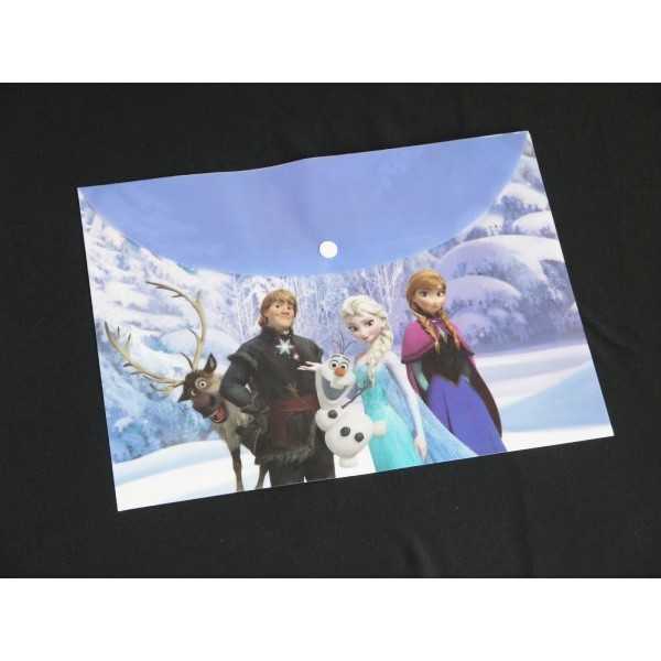 ドキュメントファイル ボタン付き アナと雪の女王 (100円ショップ 100円均一 100均一 100均)